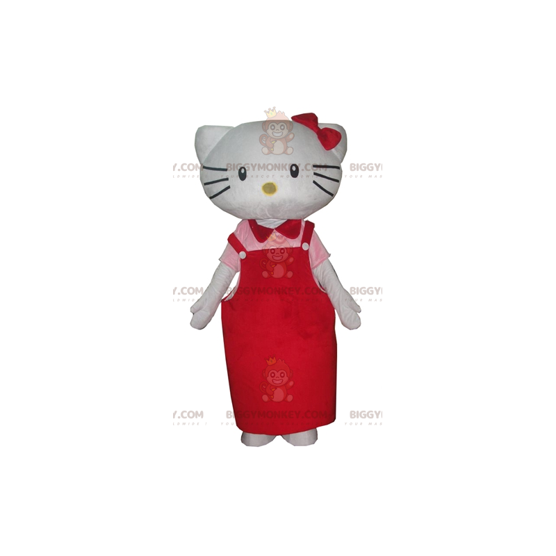 Costume de mascotte BIGGYMONKEY™ d'Hello Kitty chat de dessin