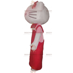 Costume de mascotte BIGGYMONKEY™ d'Hello Kitty chat de dessin