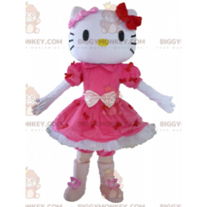 Costume de mascotte BIGGYMONKEY™ d'Hello Kitty chat de dessin