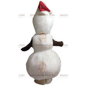 Costume de mascotte BIGGYMONKEY™ d'Olaf bonhomme de neige de la