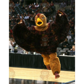 Costume de mascotte BIGGYMONKEY™ d'aigle de grand oiseau marron