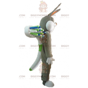 Costume da mascotte Bugs Bunny BIGGYMONKEY™ con spazzolino