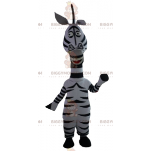 BIGGYMONKEY™ mascottekostuum van Marty de beroemde zebra uit de