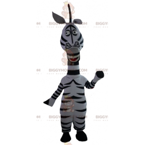 BIGGYMONKEY™ Maskottchenkostüm von Marty, dem berühmten Zebra