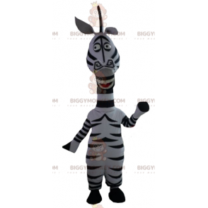 Costume de mascotte BIGGYMONKEY™ de Marty le zèbre du dessin