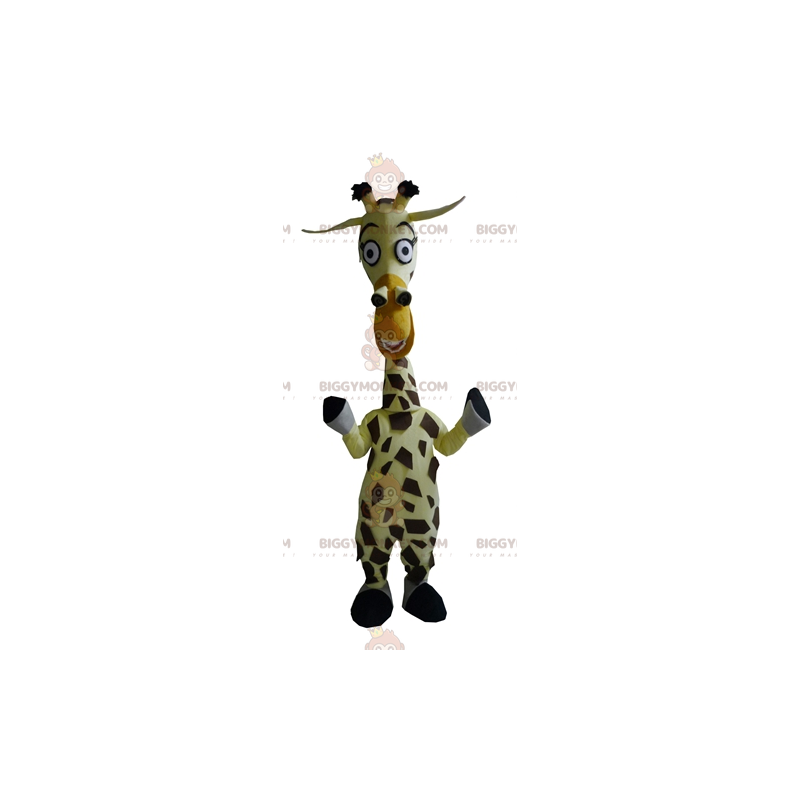 BIGGYMONKEY™ mascottekostuum van Melman de beroemde giraf uit