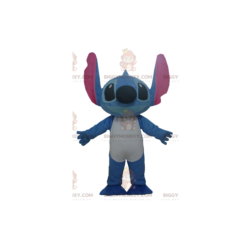 Naai het blauwe Alien BIGGYMONKEY™-mascottekostuum van Lilo and