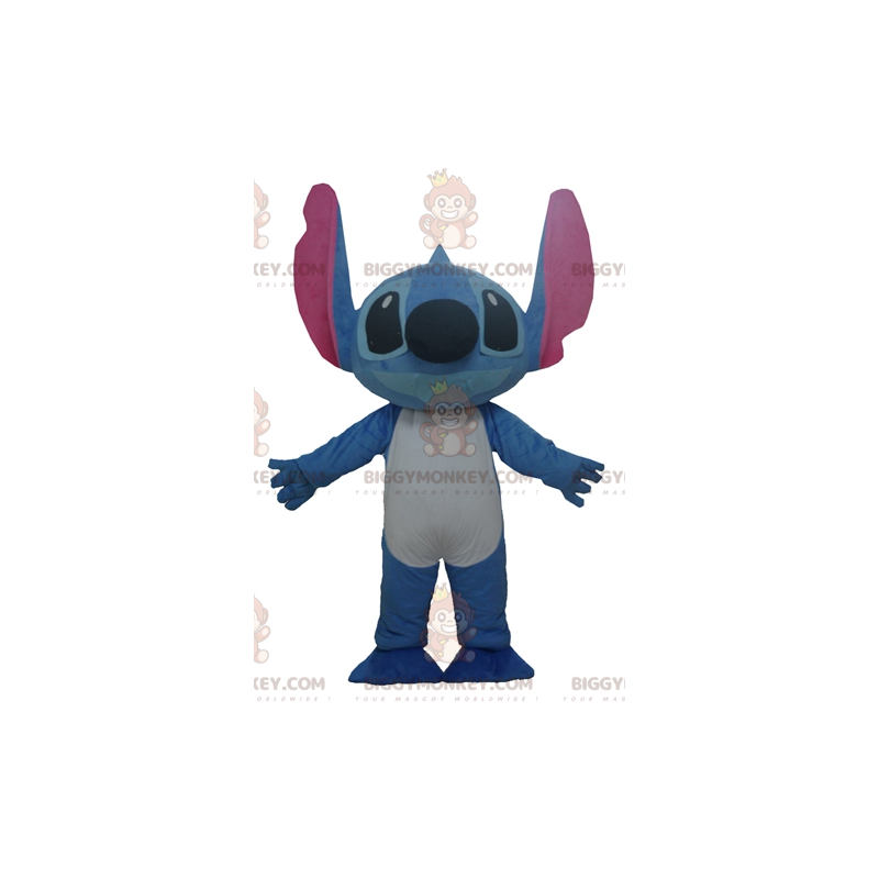 Ompele Lilo and Stitchin Blue Alien BIGGYMONKEY™ maskottiasu -