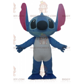 Cuci il costume della mascotte BIGGYMONKEY™ alieno blu di Lilo