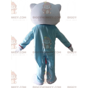 BIGGYMONKEY™ Hello Kitty-mascottekostuum gekleed in blauw en