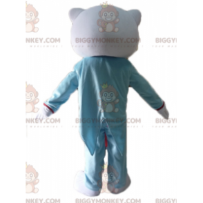 BIGGYMONKEY™ Hello Kitty-mascottekostuum gekleed in blauw en