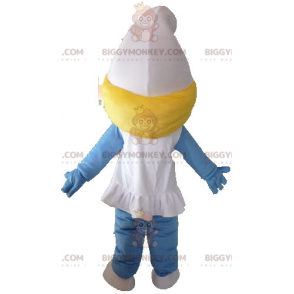 Costume de mascotte BIGGYMONKEY™ de la Schtroumpfette de la BD