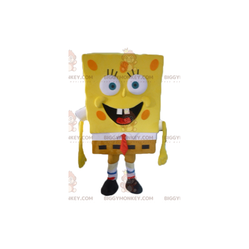 Costume da mascotte Spongebob BIGGYMONKEY™ personaggio giallo