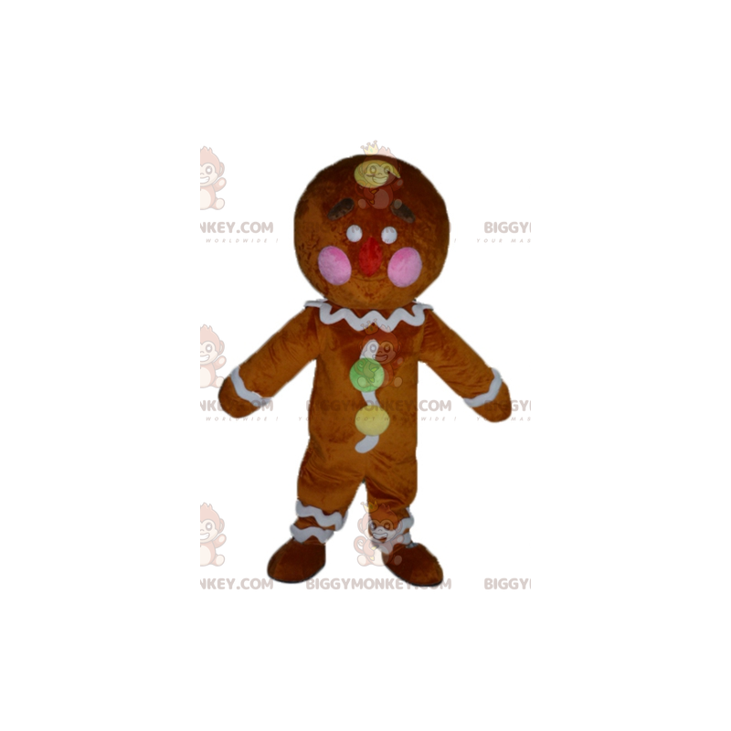 BIGGYMONKEY™ mascot costume of Ti's famous gingerbread cookie