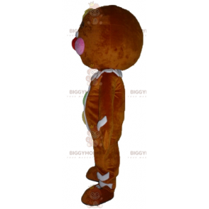 Traje de mascote BIGGYMONKEY™ do famoso biscoito de gengibre de