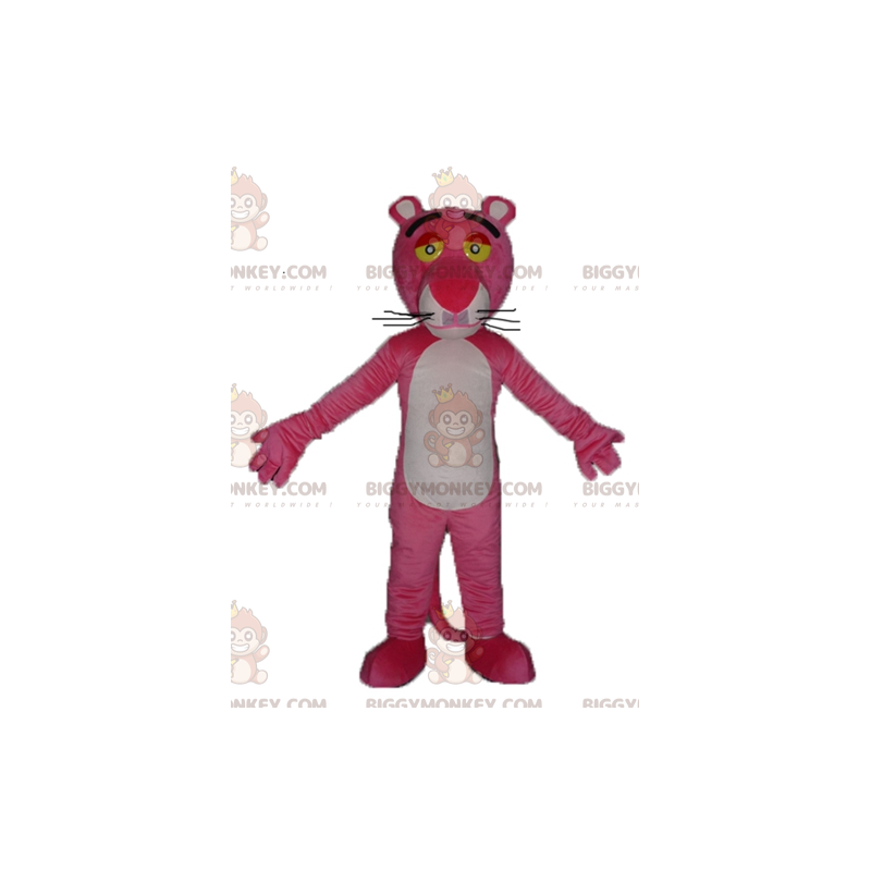 Pink Panther stripfiguur BIGGYMONKEY™ mascottekostuum -