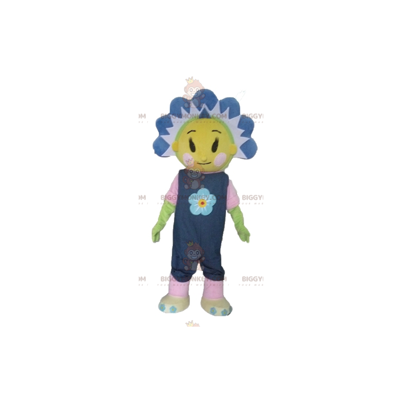 Fantasia de mascote BIGGYMONKEY™ linda e colorida linda flor