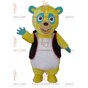 Disfraz de mascota BIGGYMONKEY™ Peluche amarillo, verde y