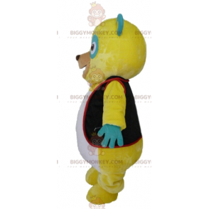 Disfraz de mascota BIGGYMONKEY™ Peluche amarillo, verde y