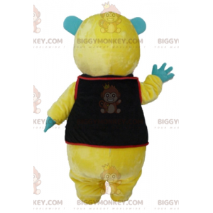 Disfraz de mascota BIGGYMONKEY™ Peluche amarillo, verde y