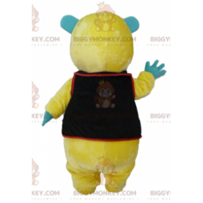 Disfraz de mascota BIGGYMONKEY™ Peluche amarillo, verde y