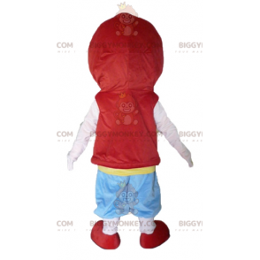 Anime Character Boy BIGGYMONKEY™ Maskotdräkt i färgglad outfit