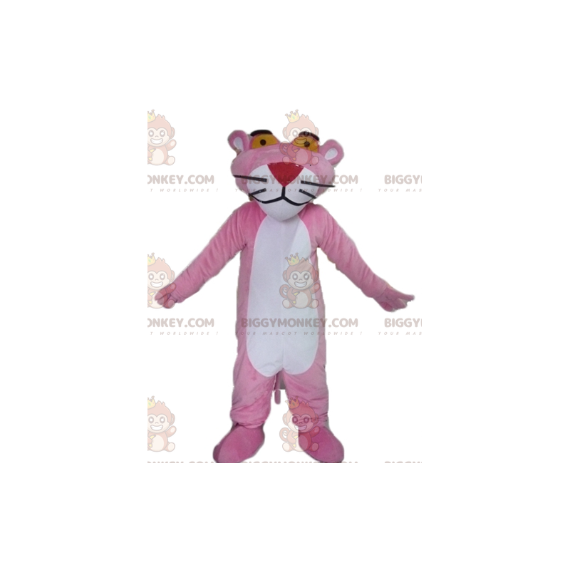 Pink Panther Cartoon Character BIGGYMONKEY™ Mascot Costume -