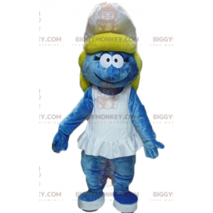 BIGGYMONKEY™ maskotdräkt av Smurfetten från den berömda