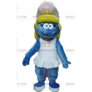 BIGGYMONKEY™ mascottekostuum van de Smurfin uit het beroemde