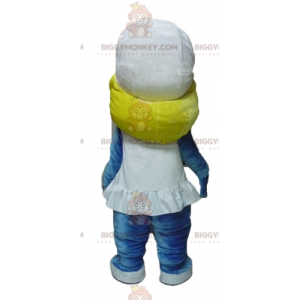 Traje de mascote BIGGYMONKEY™ da Smurfette da famosa história