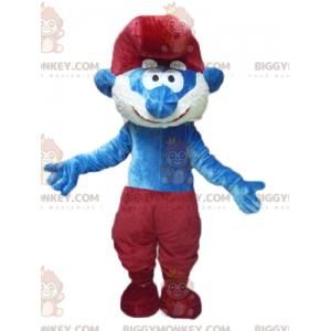 Costume de mascotte BIGGYMONKEY™ du Grand Schtroumpf personnage