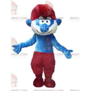 Costume de mascotte BIGGYMONKEY™ du Grand Schtroumpf personnage