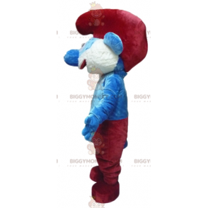 Costume de mascotte BIGGYMONKEY™ du Grand Schtroumpf personnage