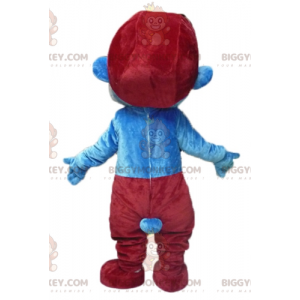 Papa Smurf famous comic character BIGGYMONKEY™ mascot costume -