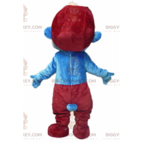 Costume de mascotte BIGGYMONKEY™ du Grand Schtroumpf personnage