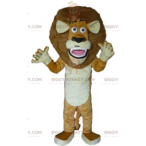 Kostým maskota BIGGYMONKEY™ slavného lva Alexe z Madagaskaru –