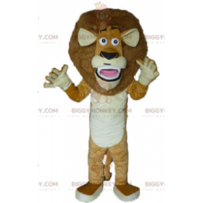 BIGGYMONKEY™ costume mascotte del famoso leone di Alex del