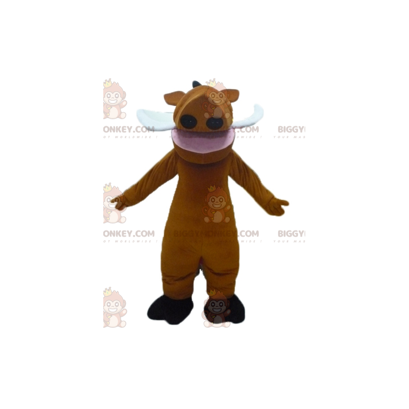 Costume de mascotte BIGGYMONKEY™ de Pumba phacochère du dessin