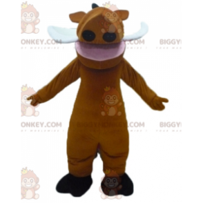 Traje de mascote BIGGYMONKEY™ Famoso Pumba Warthog do desenho