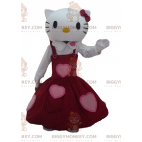 BIGGYMONKEY™ Costume da mascotte di Hello Kitty vestito con un