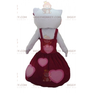 Traje de mascote BIGGYMONKEY™ Hello Kitty vestido com um lindo