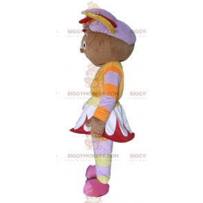 Costume de mascotte BIGGYMONKEY™ de fillette africaine en tenue