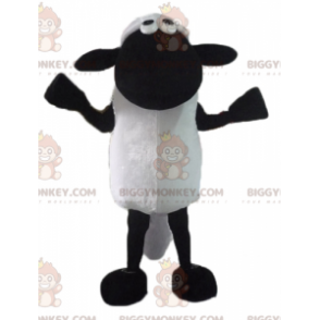 Kostým maskota BIGGYMONKEY™ slavného černobílého kresleného