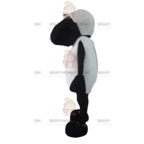 Costume de mascotte BIGGYMONKEY™ de Shaun mouton noir et blanc