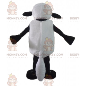 Costume de mascotte BIGGYMONKEY™ de Shaun mouton noir et blanc