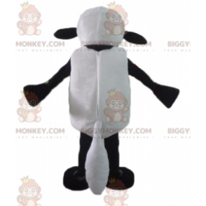 Costume de mascotte BIGGYMONKEY™ de Shaun mouton noir et blanc