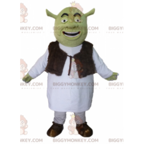 BIGGYMONKEY™ mascot costume of Shrek the famous cartoon green