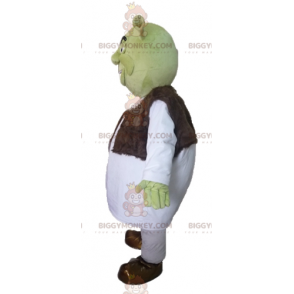 BIGGYMONKEY™ mascot costume of Shrek the famous cartoon green