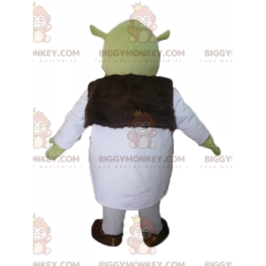 BIGGYMONKEY™ mascot costume of Shrek the famous cartoon green