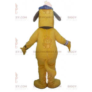 Kostým maskota velkého žlutého psa BIGGYMONKEY™ s čepicí –